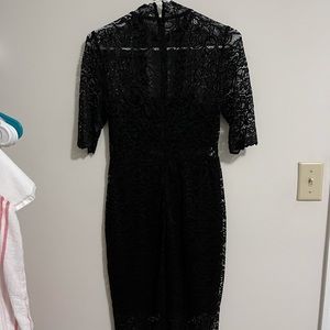 Express Black Lace Dress, Size 2